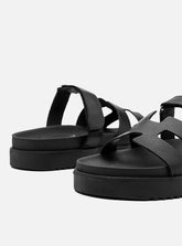 Papete em Couro H Clara Preto